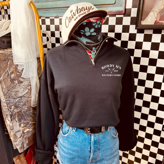 Rowdy M Logo 1/4 Zip