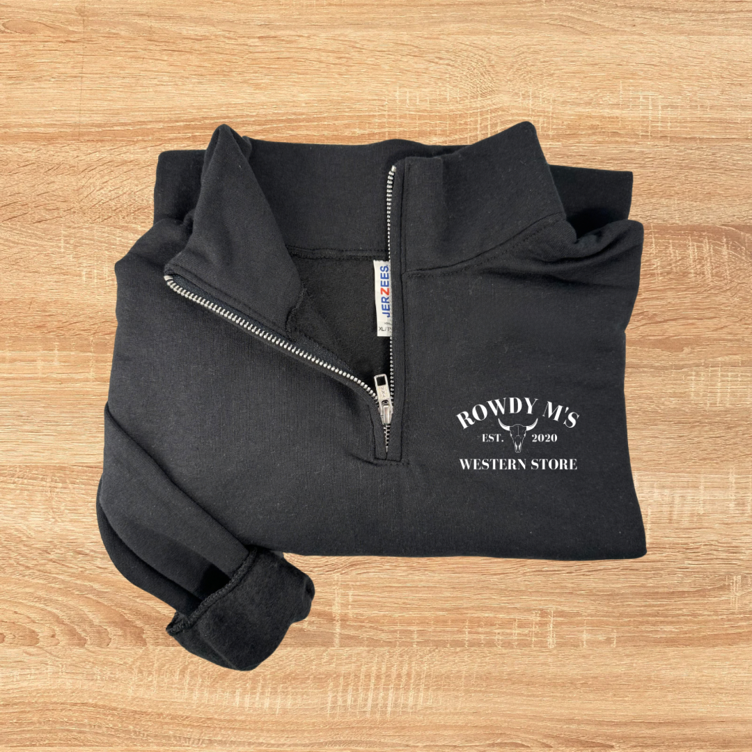 Rowdy M Logo 1/4 Zip