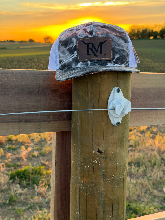 Mossy Oak Leather Patch Cap