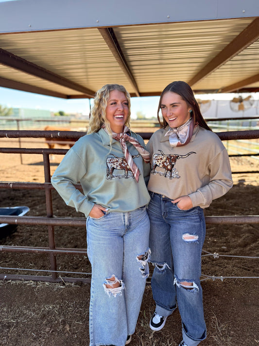 DS BLUE Lomita Longhorn Pullover
