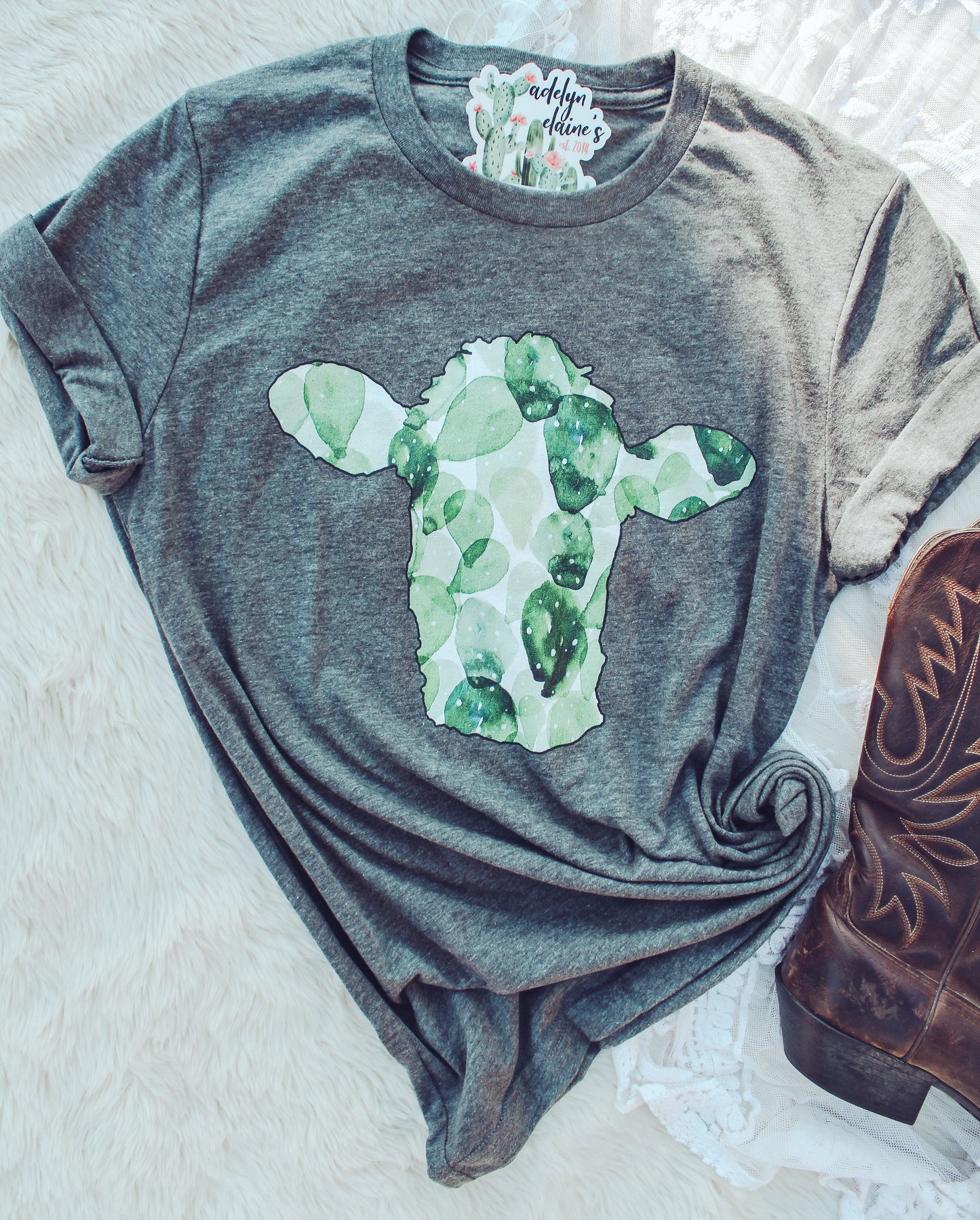 Cactus Cow - Graphic Top