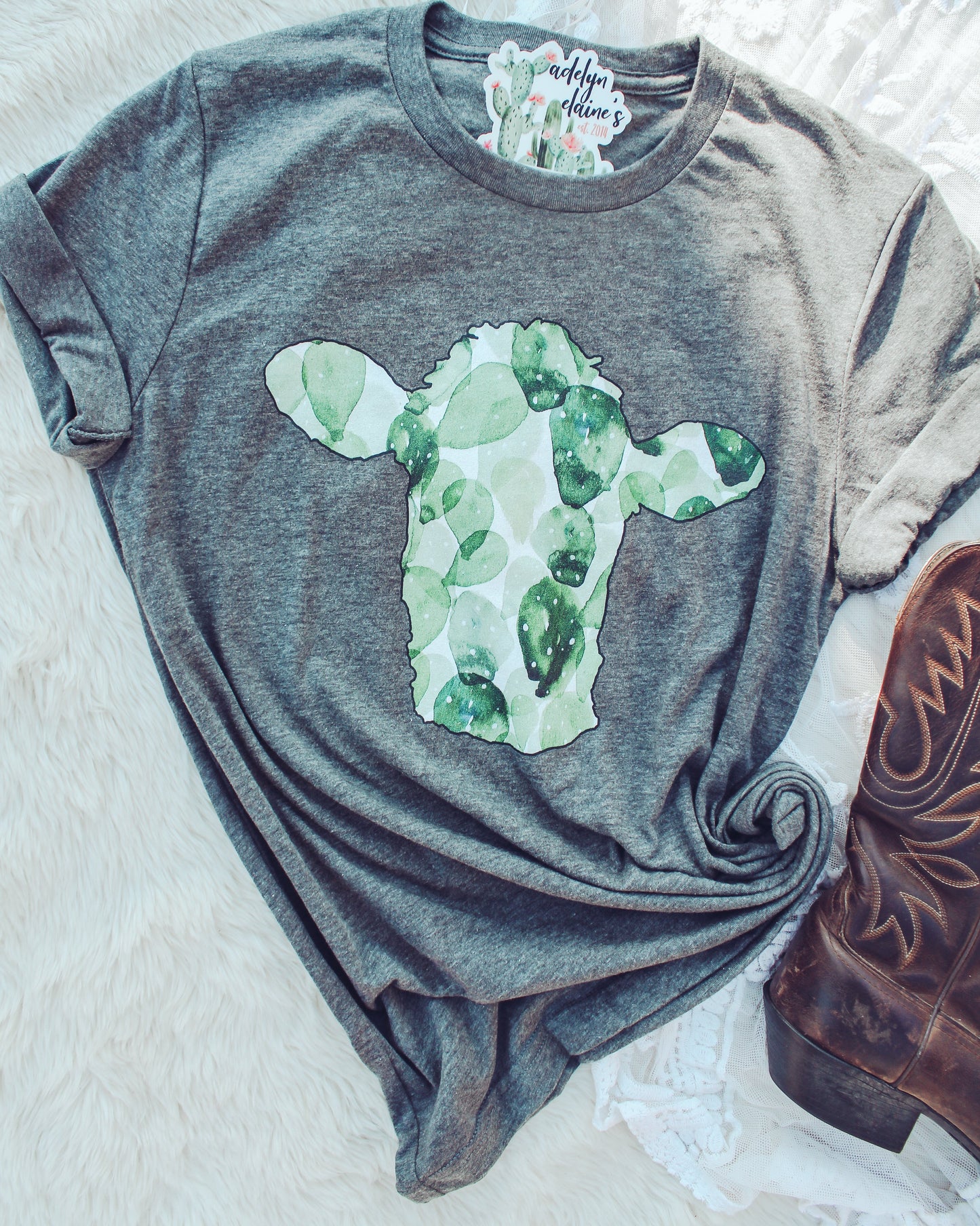 Cactus Cow - Graphic Top