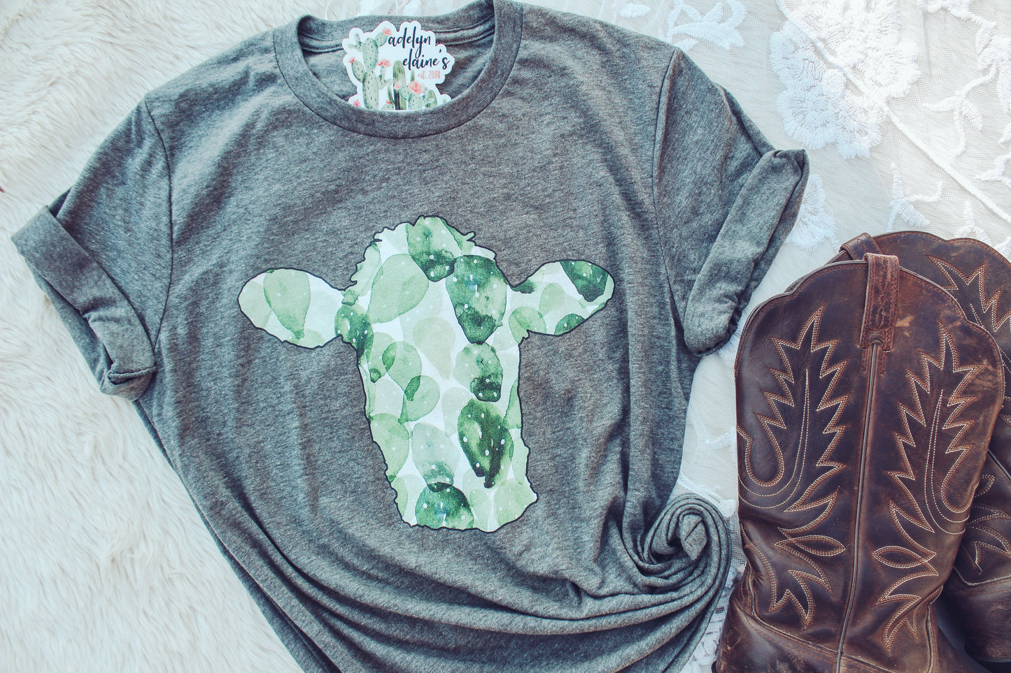 Cactus Cow - Graphic Top