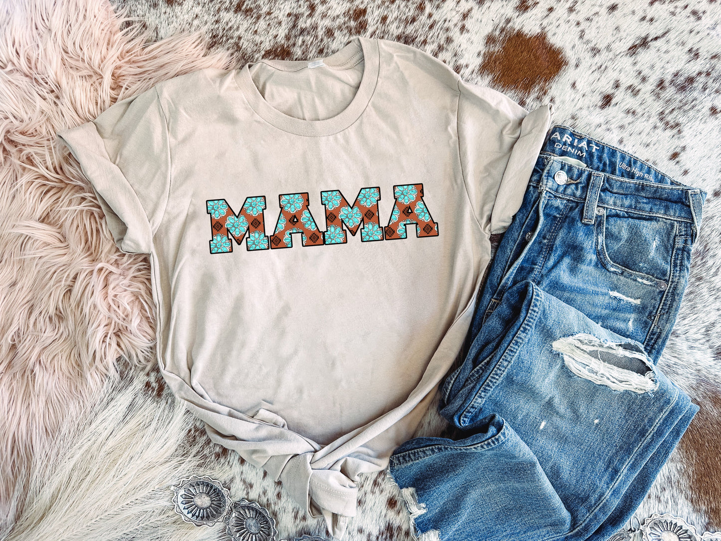 Concho Mama - Graphic Top