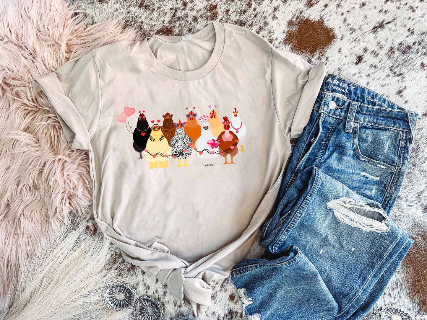 Valentines Chicken - Graphic Top