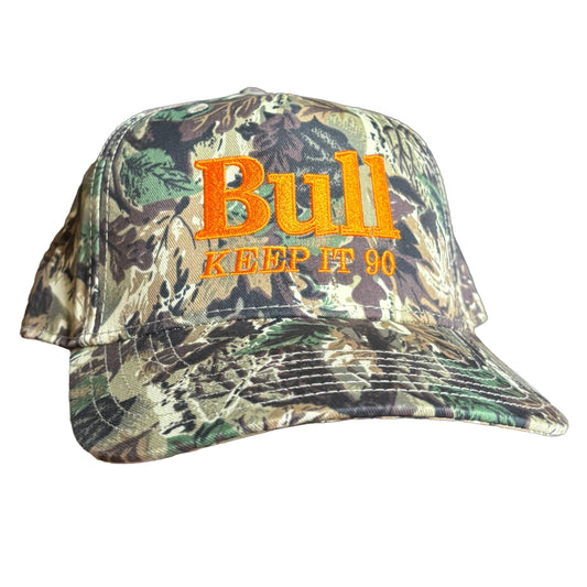 Orange Bull Bud Outdoorsman Cap