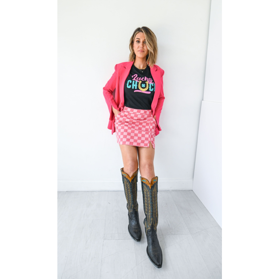 Lucky Chuck Logo Tee - Women's Relaxed Fit