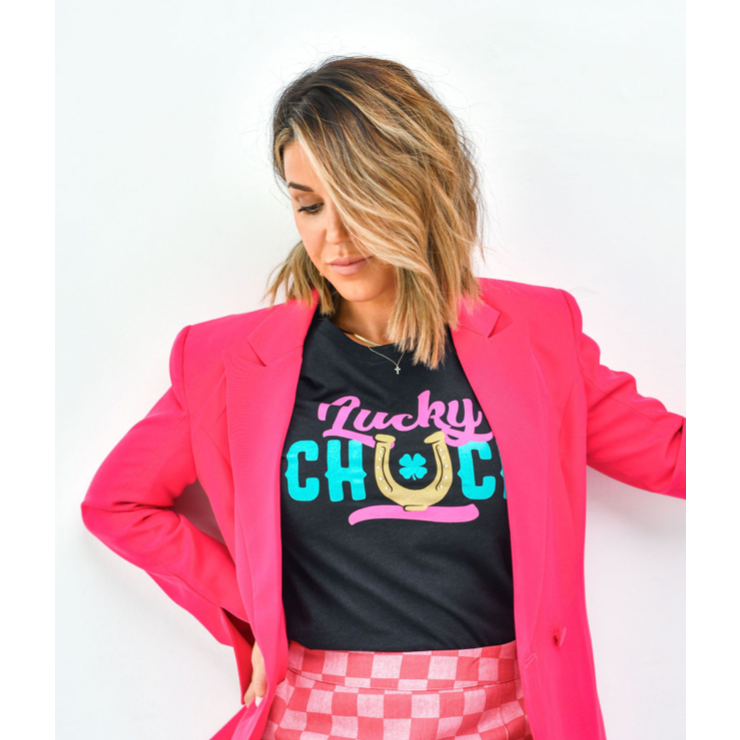 Lucky Chuck Logo Tee - Women's Relaxed Fit