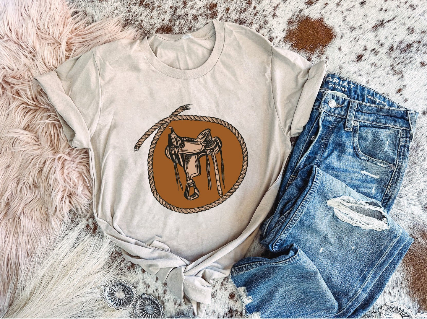 Get Back in the Saddle - Graphic Top