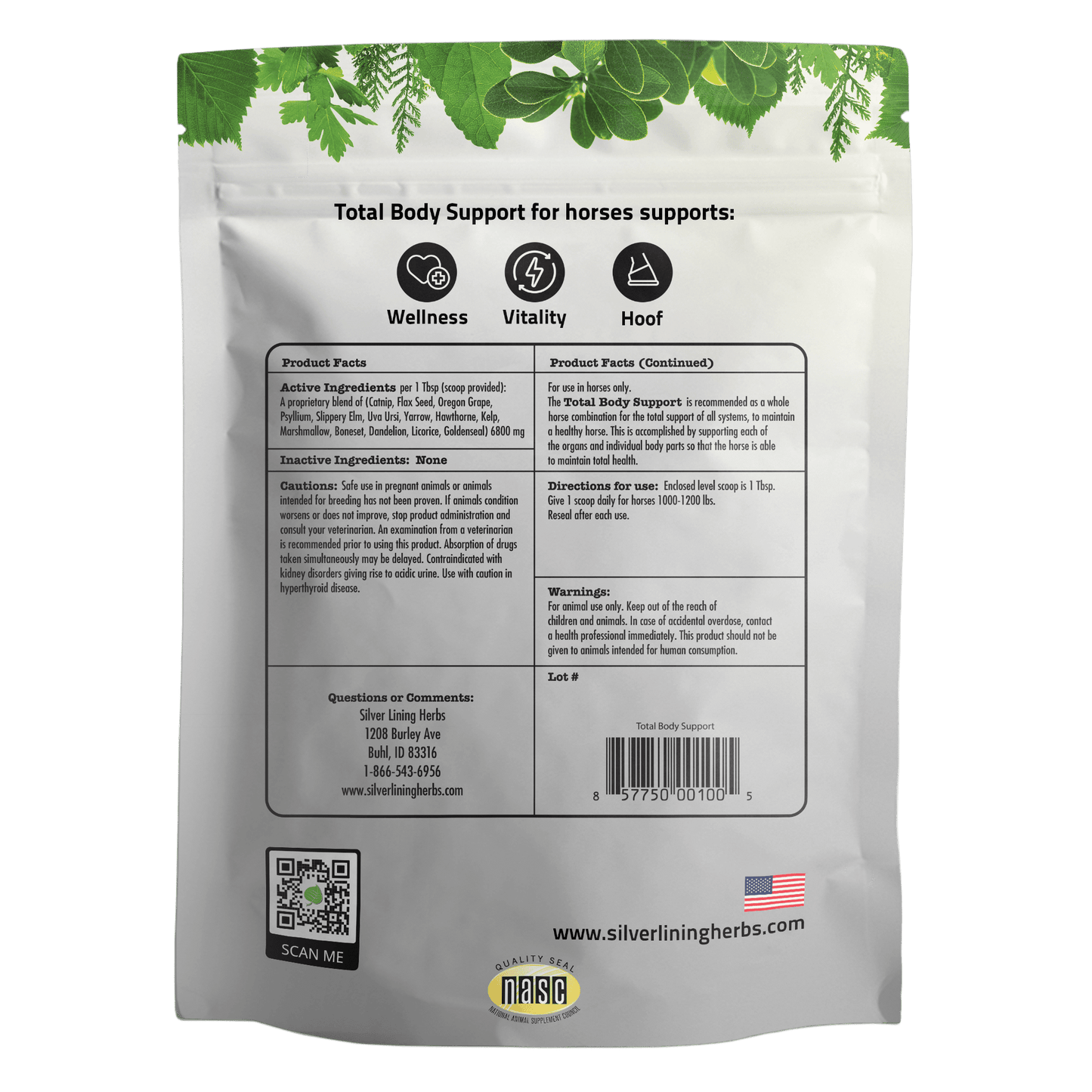 Total Body Support for Horses