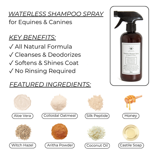 Waterless Shampoo Spray for Dogs & Horses - 16oz