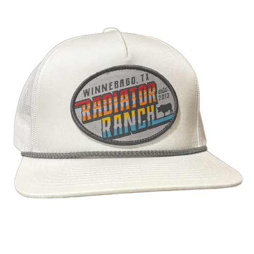 Sunset Radiator Ranch White Rope Cap