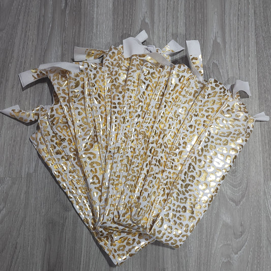 Gold/White Loud Leopard Tailbag image 0