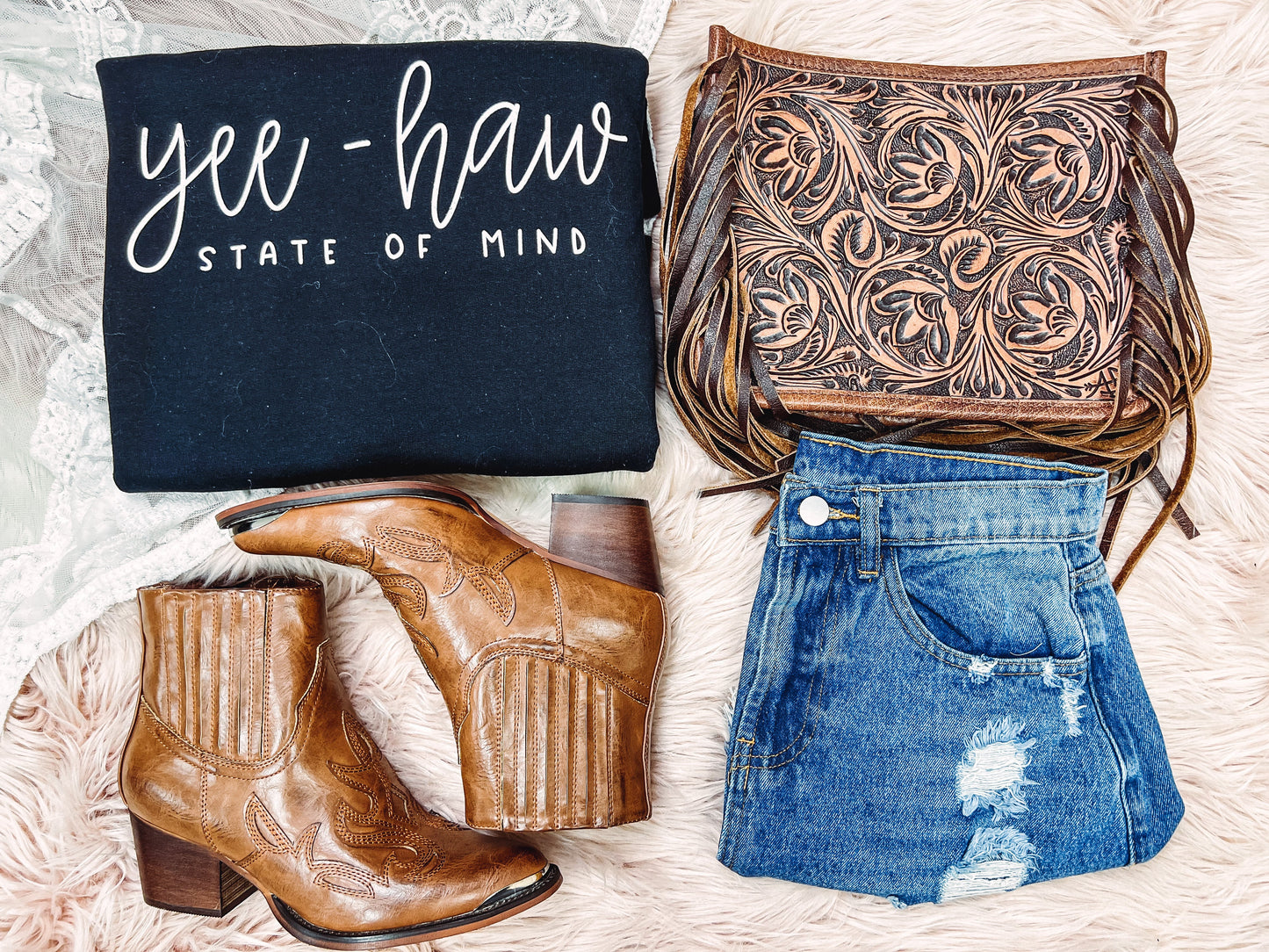 Yee-Haw State of Mind- Graphic Top