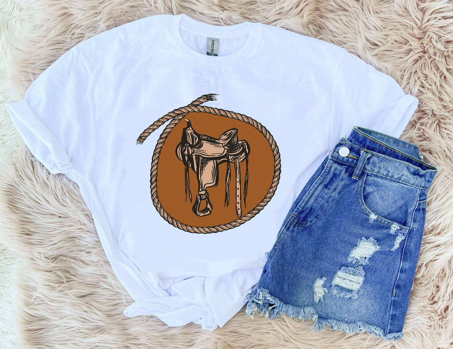 Get Back in the Saddle - Graphic Top