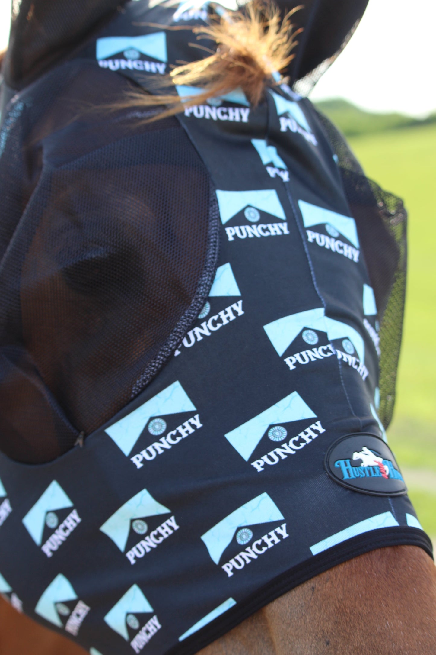 Turquoise Punchy Fly Mask
