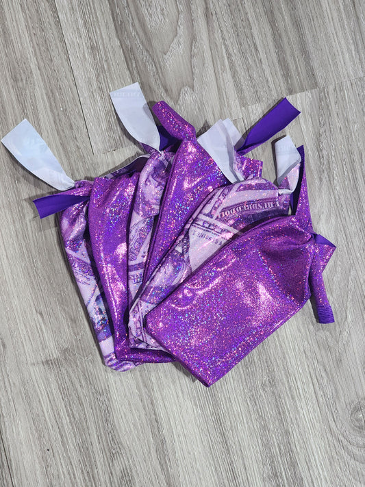 Purple Money Mane Bags- Set of 6